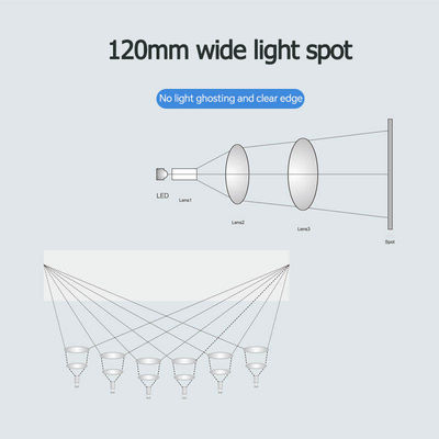 3500-5500K LED 치과 의자 빛 이동할 수 있는 그림자 없는 8개의 전구