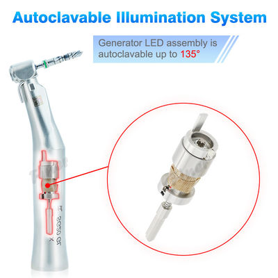 2000rpm 치과용 임플란트 핸드피스 20/1 반대 각은 발전기 LED 라이트에서 설립되었습니다