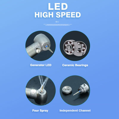 치과 고속 손잡이 LED 전자 발전기 치과 손잡이